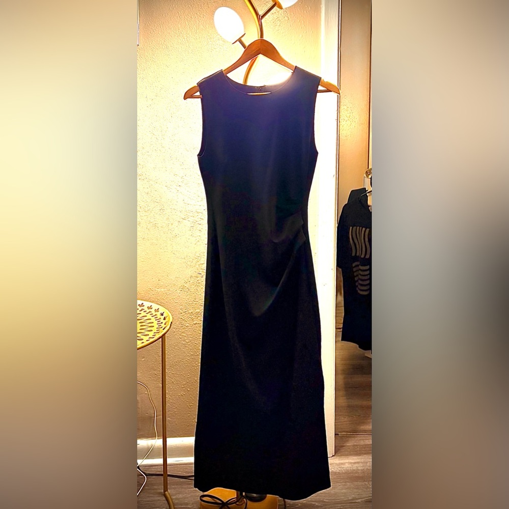 Banana Republic Classic Black Sleeveless Maxi Dress